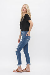 Mid Rise Crop Skinny