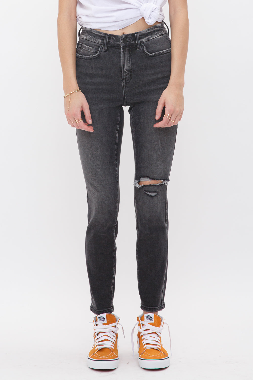 Mica Denim Mid Rise Ankle Skinny Secondary image