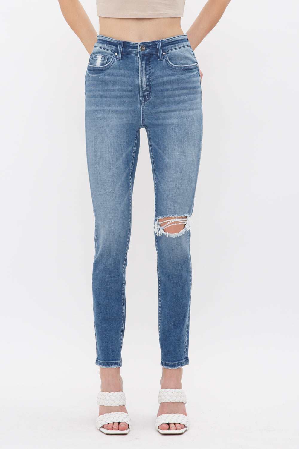 Mica Denim High Rise Ankle Skinny Secondary image