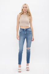High Rise Ankle Skinny