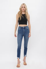 High Rise Crop Skinny