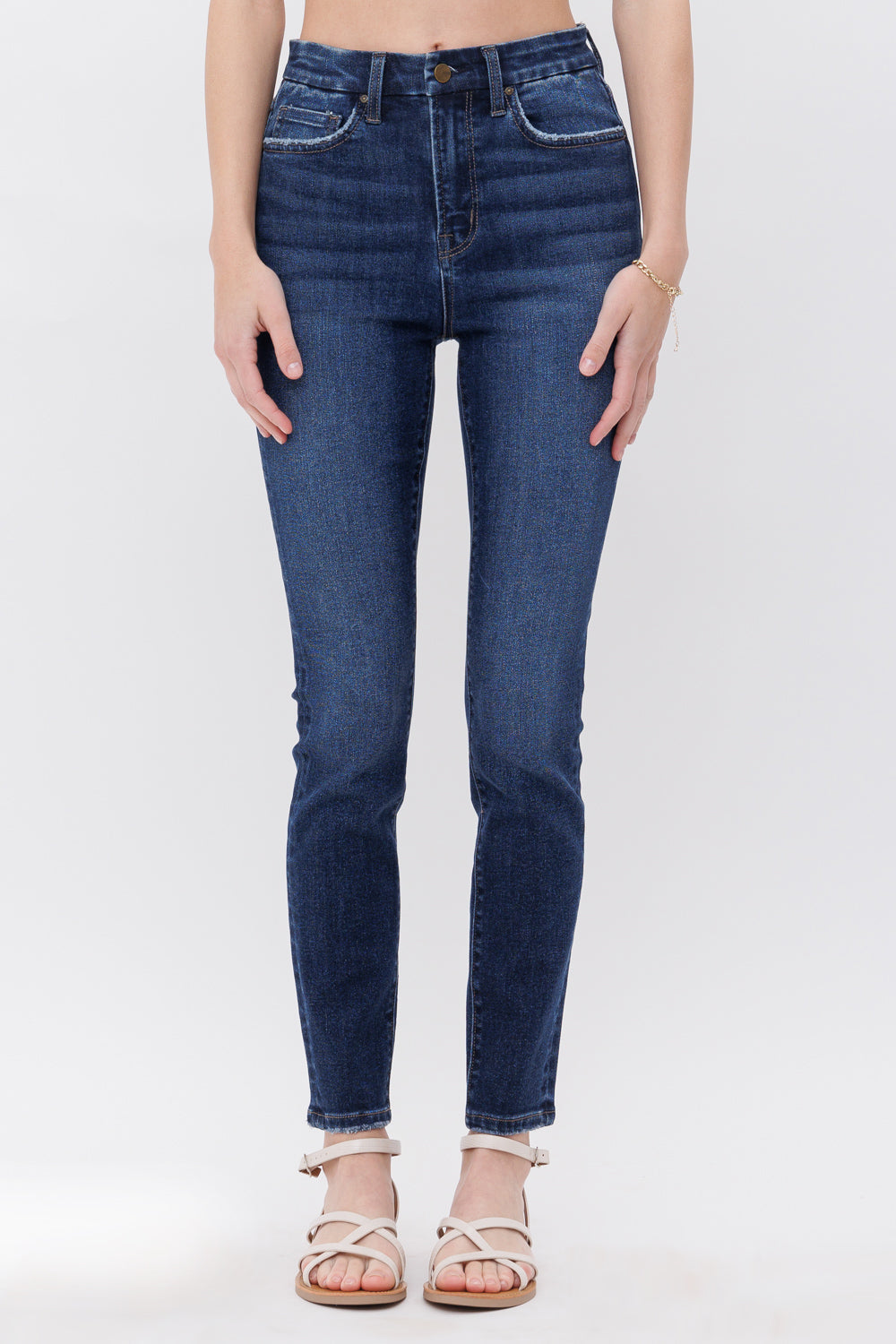 Mica Denim High Rise Ankle Skinny with Seamless Waistband Secondary image