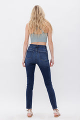 High Rise Ankle Skinny With Seamless Waist Band