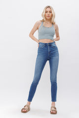 High Rise Ankle Skinny With Seamless Waist Band