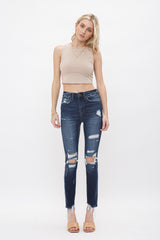 High Rise Ankle Skinny