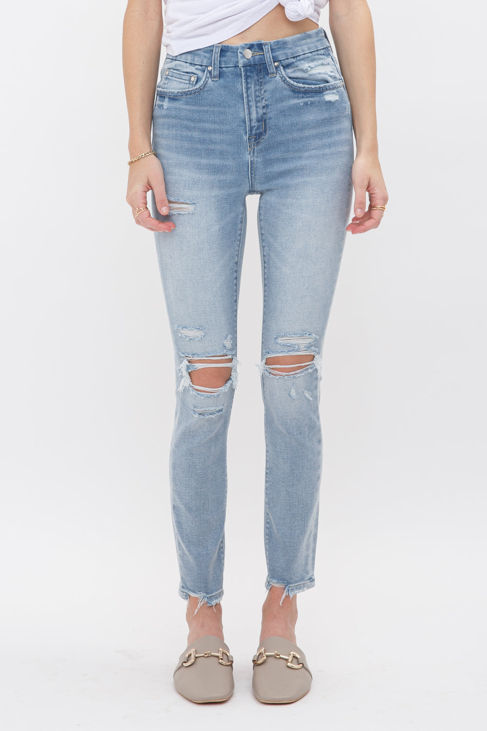 Mica Denim High Rise Ankle Skinny Secondary image