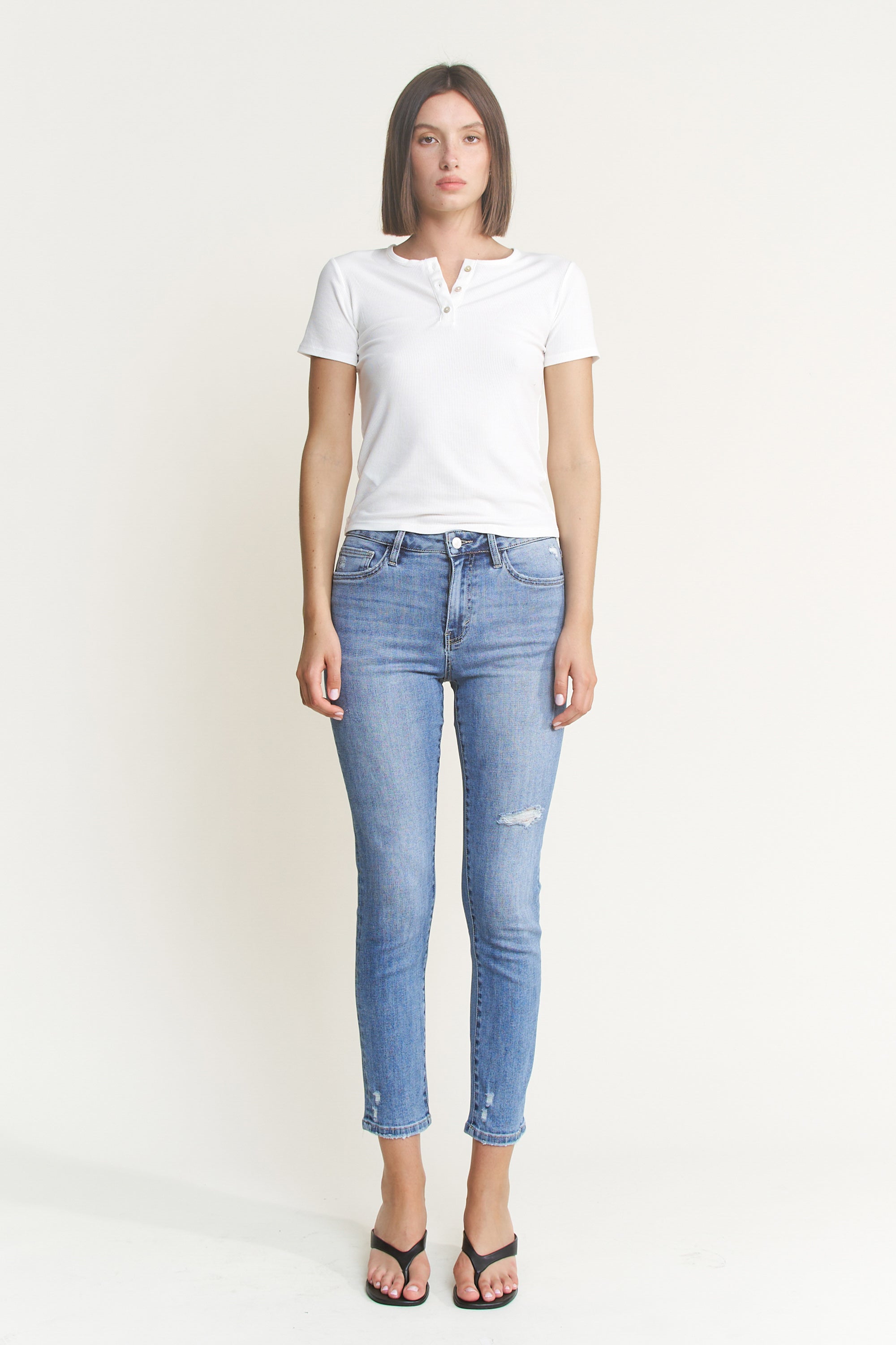 Mica Denim High Rise Ankle Easy Skinny Secondary image