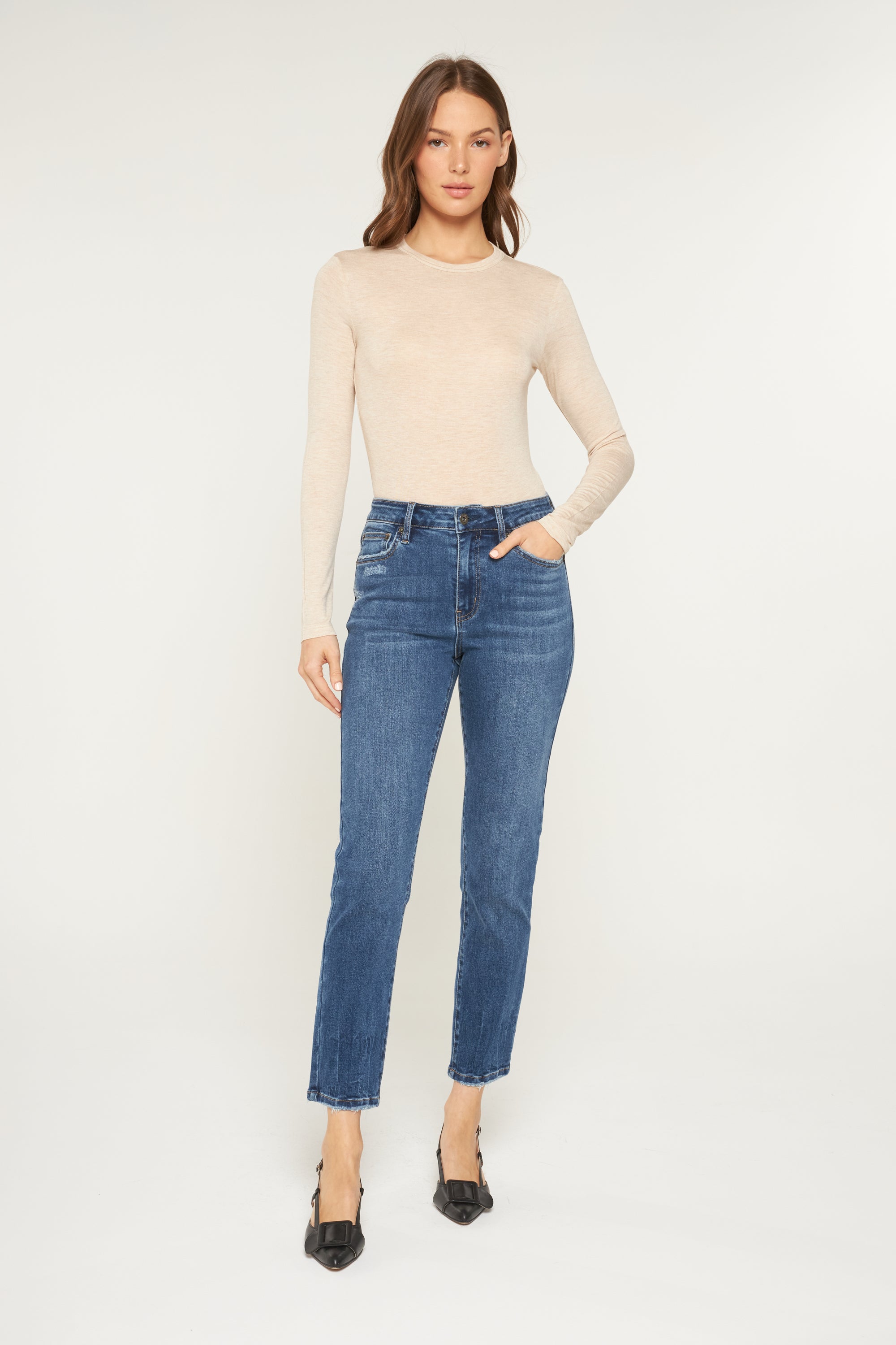 Mica Denim High Rise Ankle Easy Skinny Secondary image