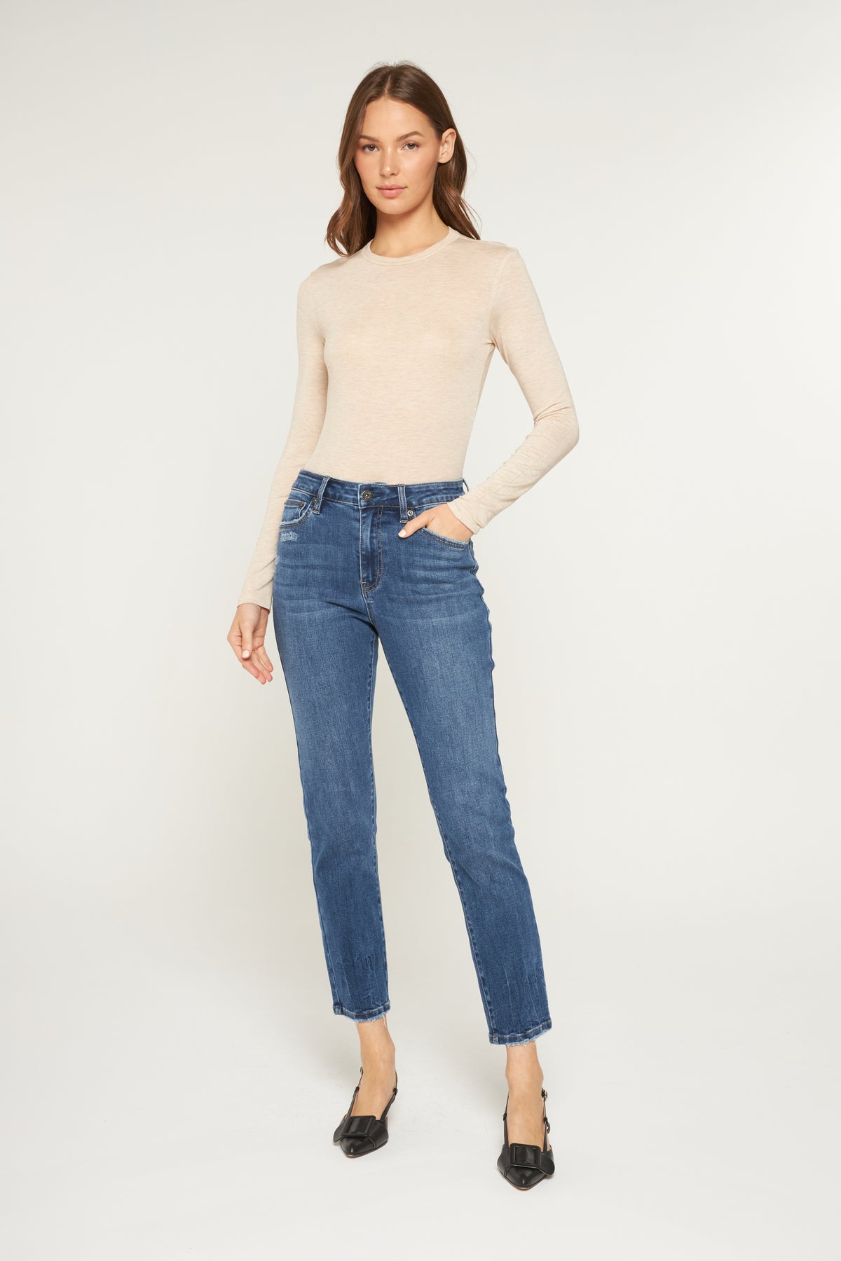 HIGH RISE ANKLE EASY SKINNY