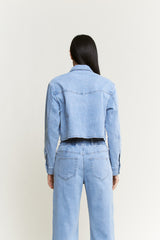Cropped Denim Shirt