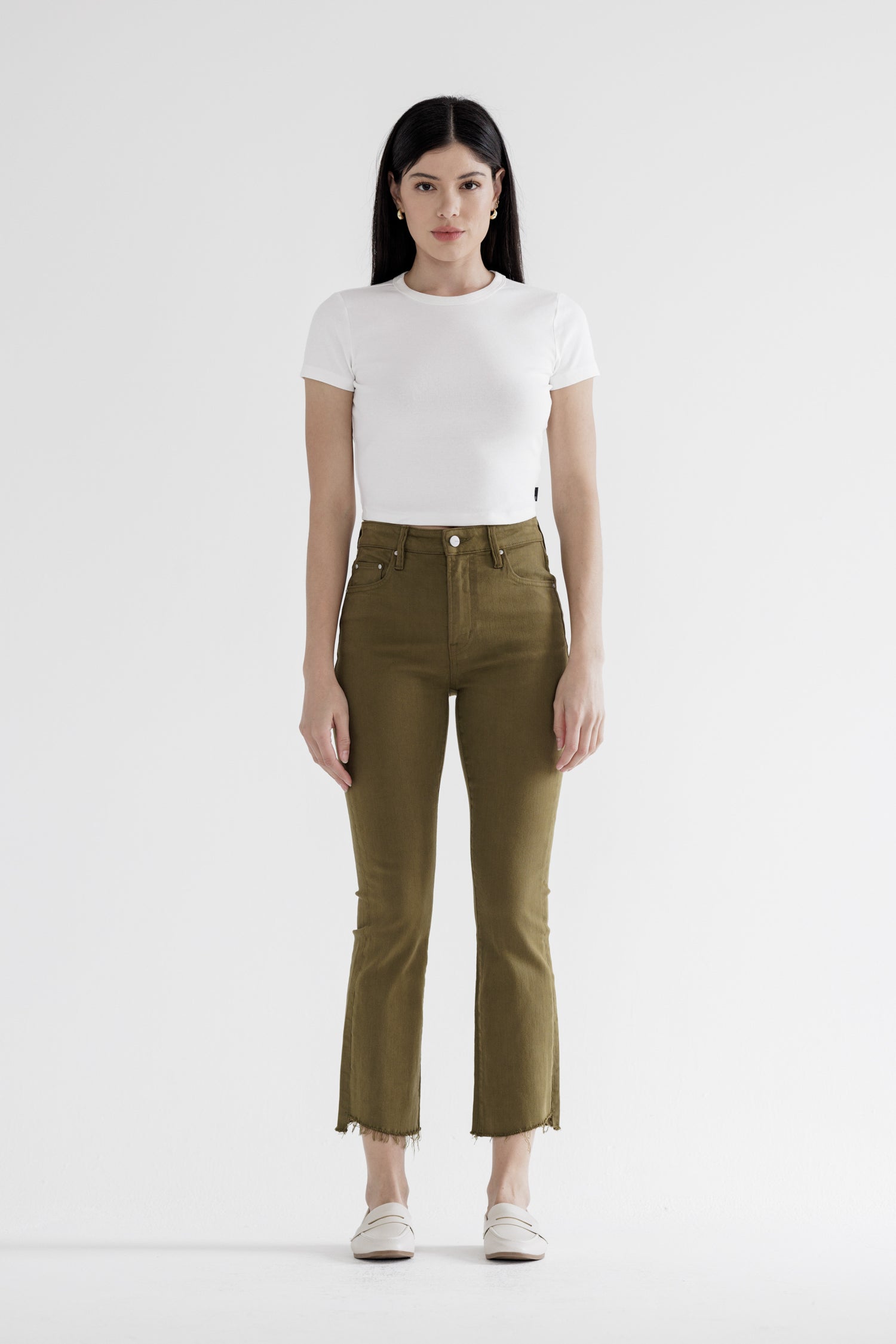 Mica Denim High Rise Cropped Straight Leg Secondary image
