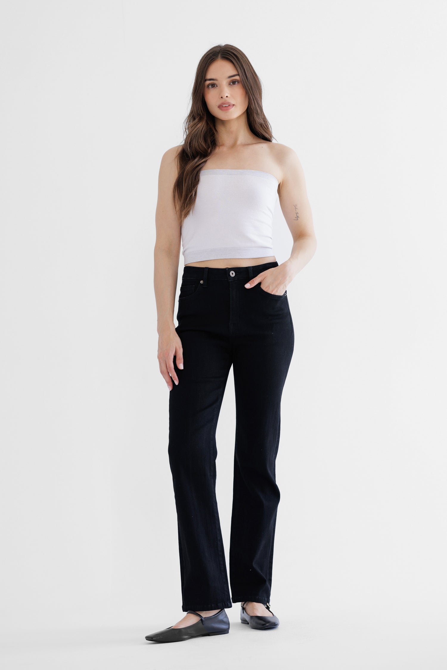 Mica Denim High Rise Straight Leg Secondary image