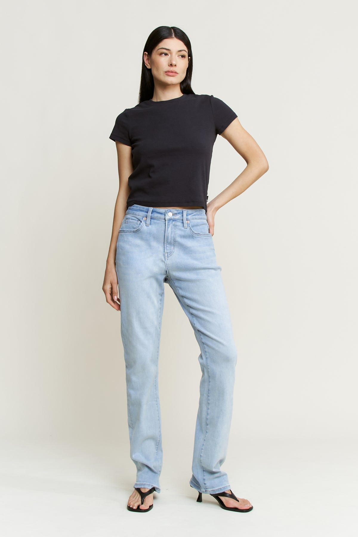 High Rise Straight Jeans - Tummy Tuck