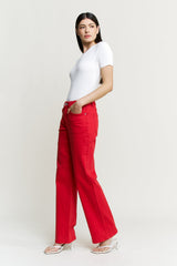 High Rise Straight Leg W Loose Fit