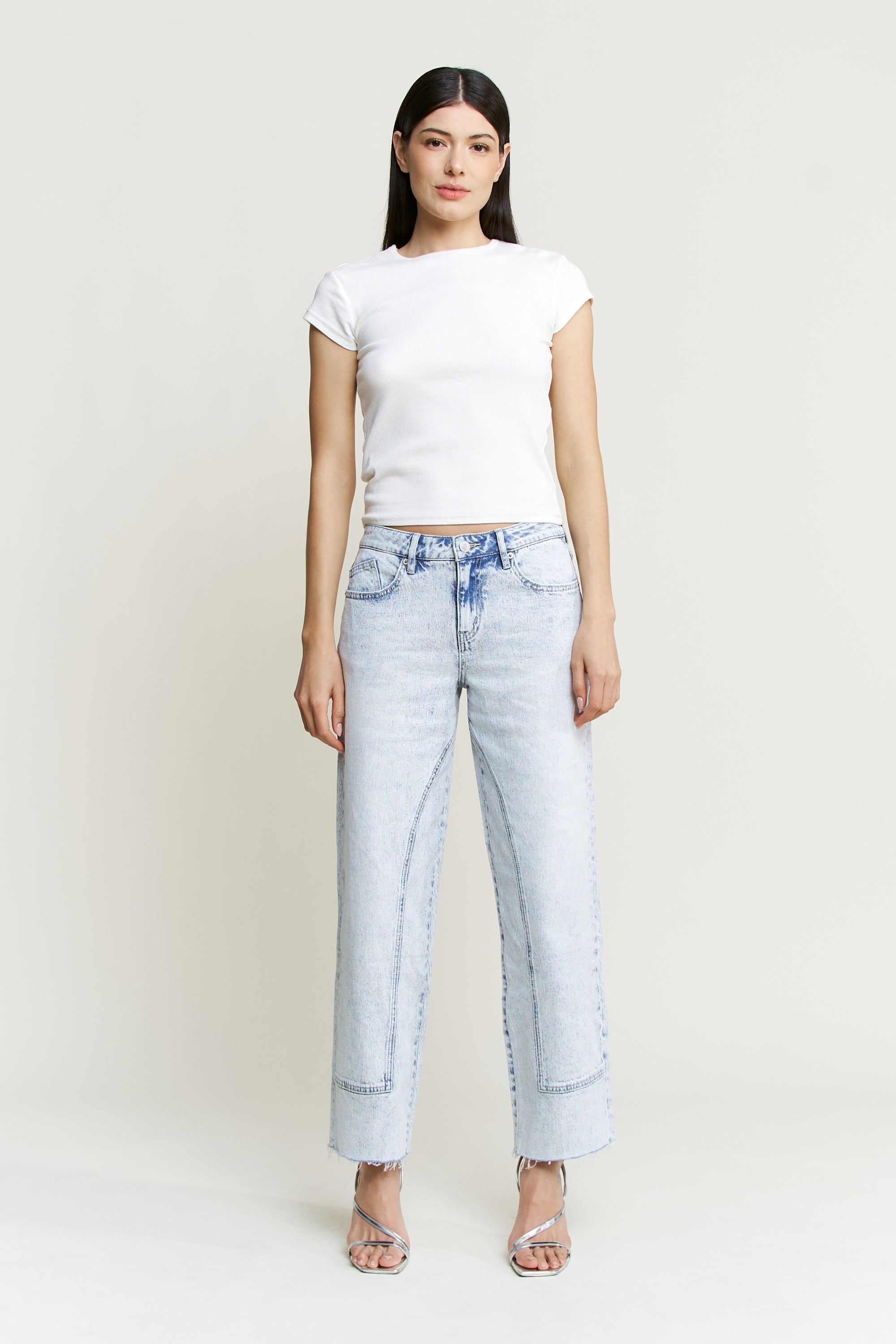 Mica Denim Mid Rise Ankle Straight Leg Secondary image