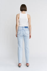 Super High Raw Hem Ankle Straight