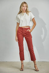 HIGH RISE UTILITY STRAIGHT CROP