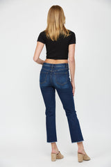 High Rise Straight Crop
