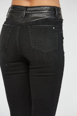 CRISS CROSS HIGH RISE SLIM STRAIGHT ANKLE