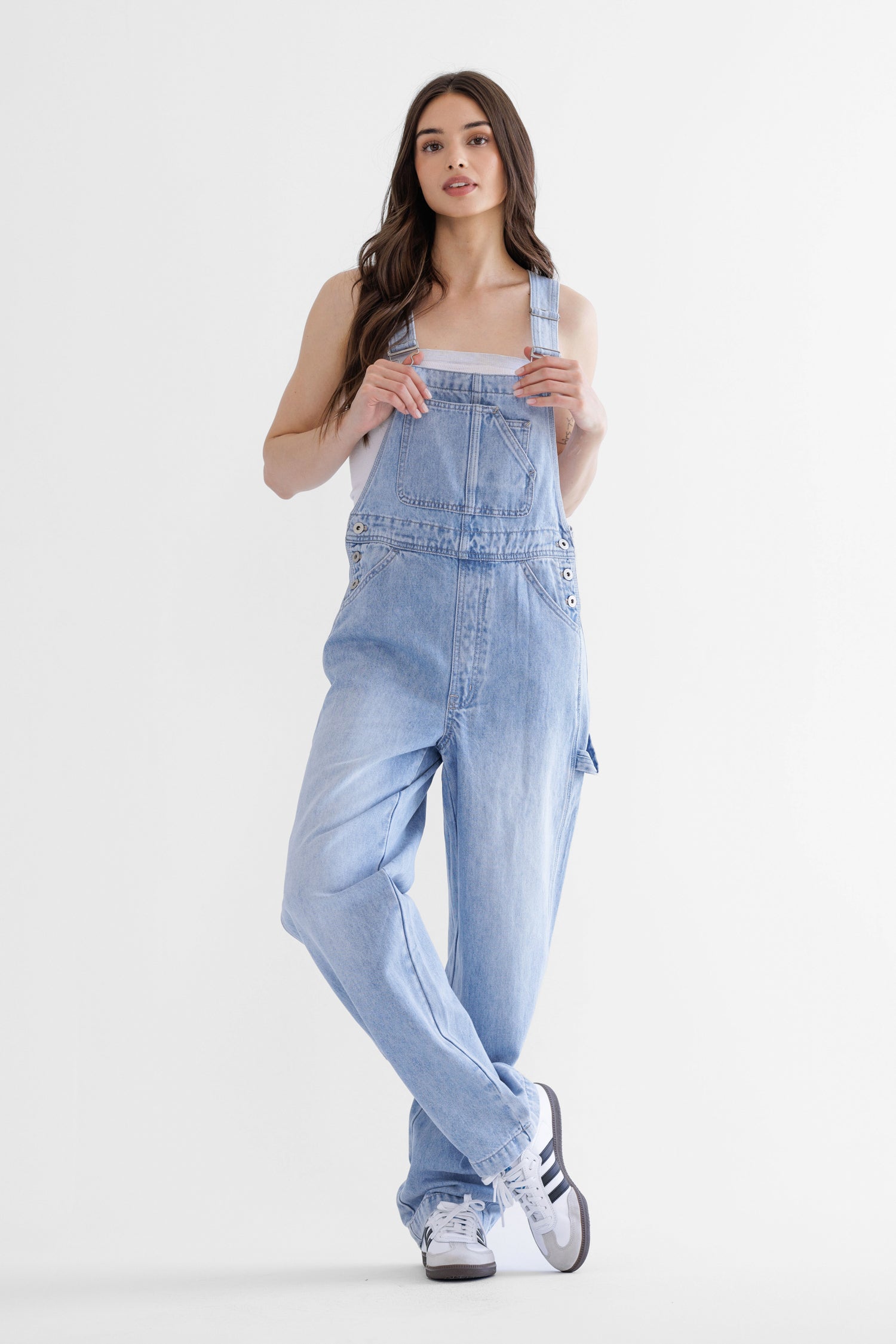 Mica Denim Super High Rise Utility Jumpsuit Secondary image