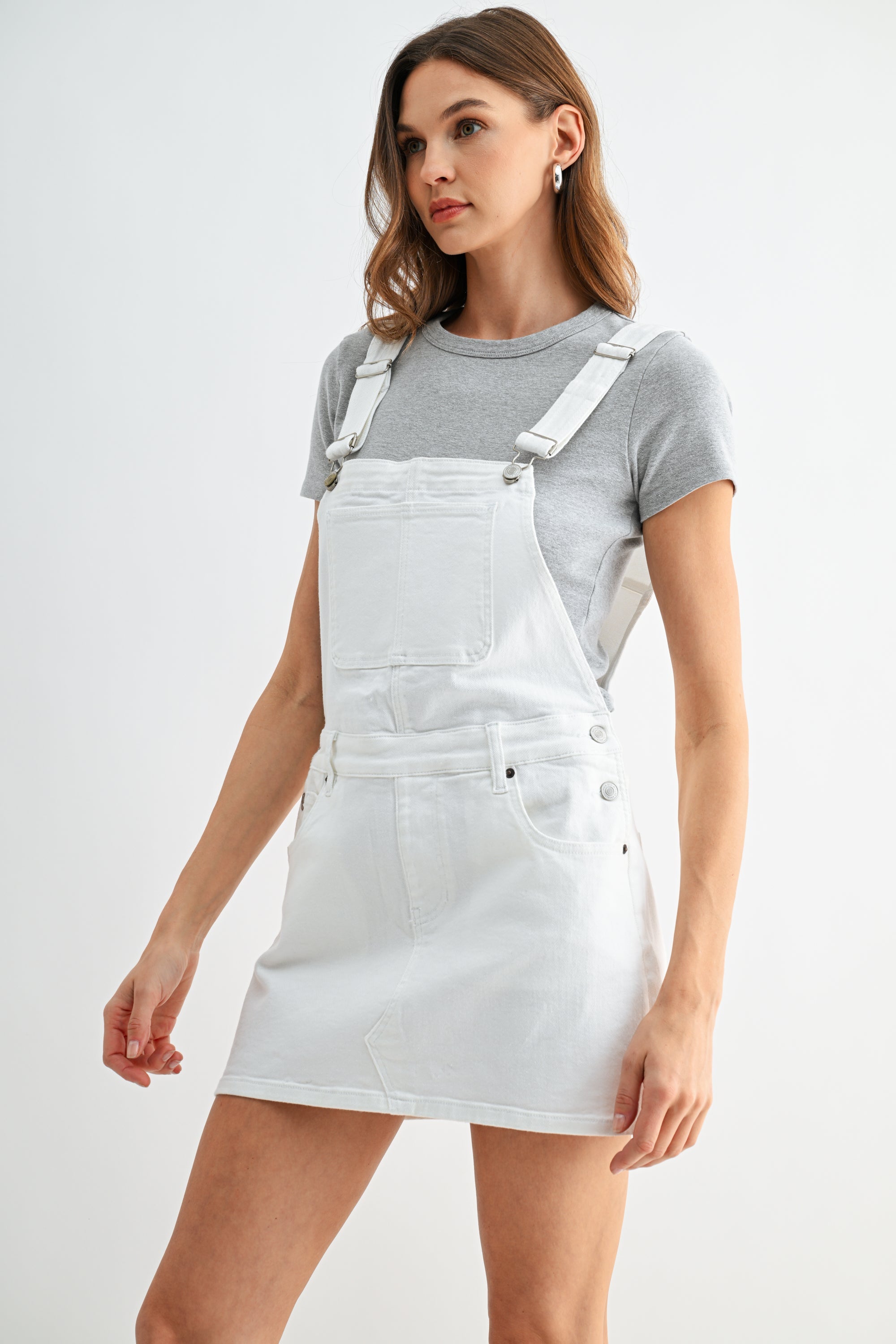 Mica Denim Bib Overall Mini Dress Secondary image