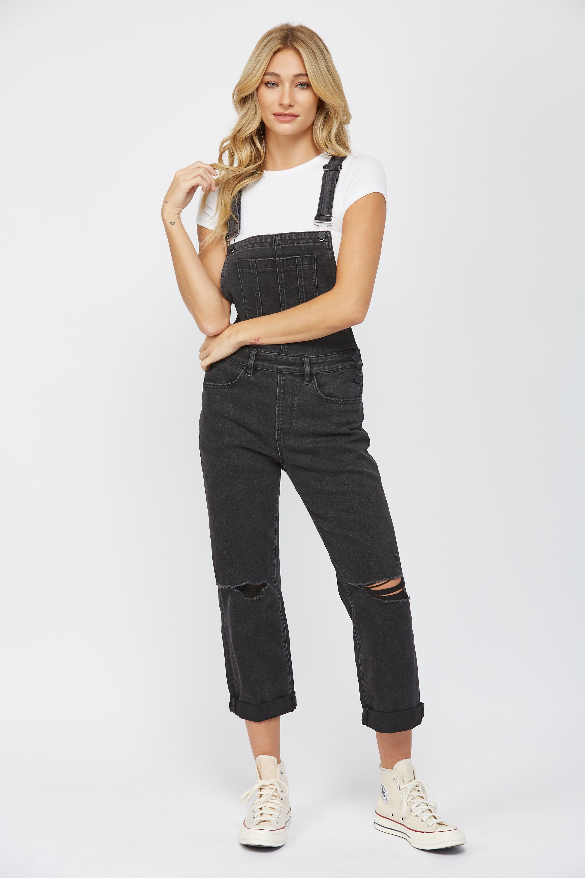 Mica Denim Stretch Boyfriend Overall Secondary image