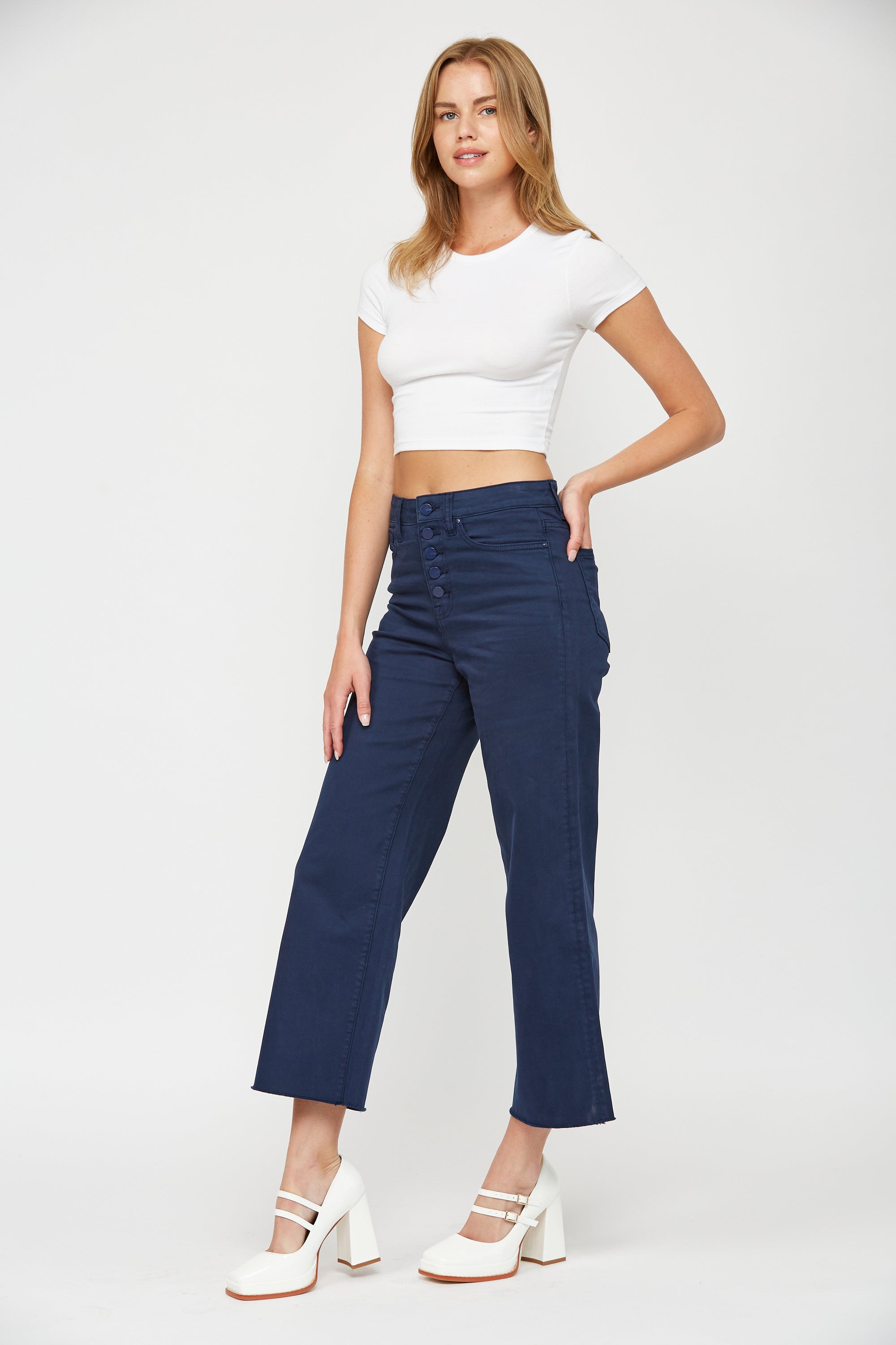 Chromatic High Rise Crop
