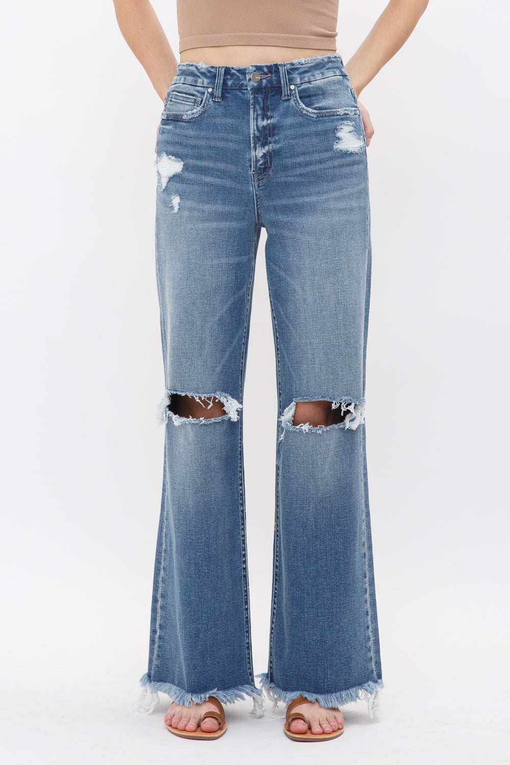 Mica Denim Festival Stretch Super High Rise Wide Leg Secondary image