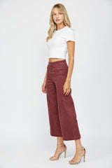 High Rise Wide Crop Leg