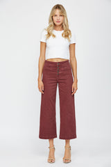 High Rise Wide Crop Leg