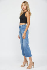 High Rise Crop Wide Leg