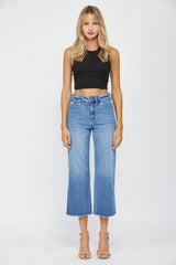 High Rise Crop Wide Leg