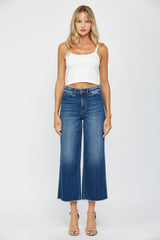 HIGH RISE CROP WIDE LEG