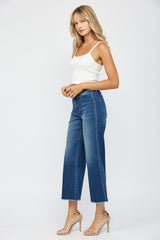High Rise Crop Wide Leg