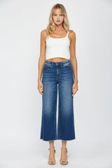 High Rise Crop Wide Leg