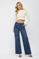 High Rise Wide Leg
