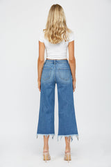 High Rise Cropped Wide Leg