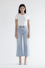 High Rise Wide Leg W Embellishment