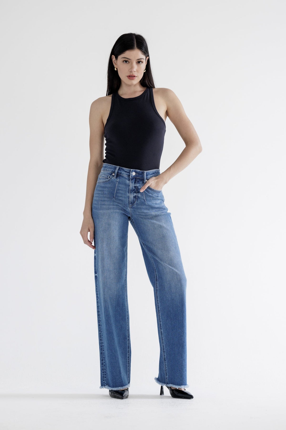High Rise Wide Leg