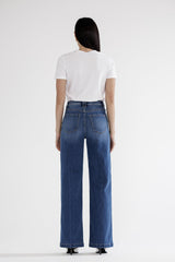 High Rise W Stretch Wide Leg