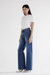 High Rise W Stretch Wide Leg