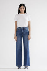 High Rise W Stretch Wide Leg