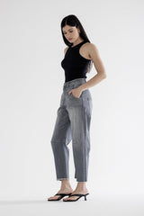 Super High Barrel-leg Jeans