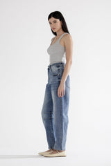 Super High Barrel-leg Jeans