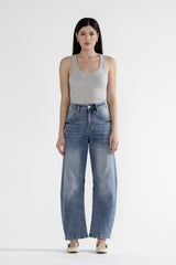 Super High Barrel-leg Jeans