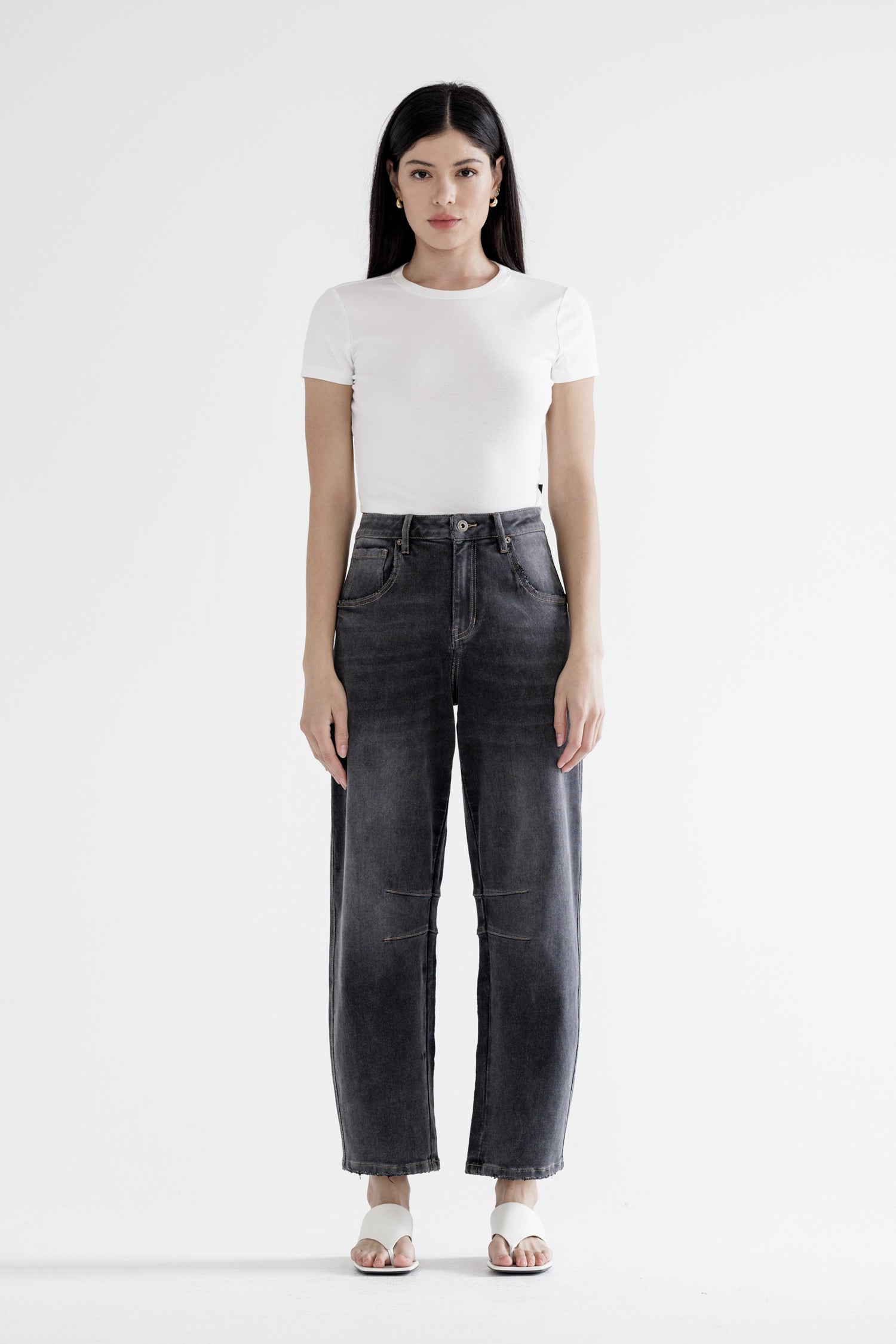 Mica Denim Super High Rise Barrel-leg Jeans Secondary image