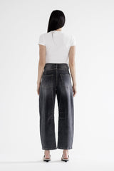 Super High Barrel-leg Jeans