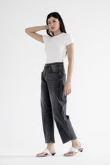 Super High Barrel-leg Jeans