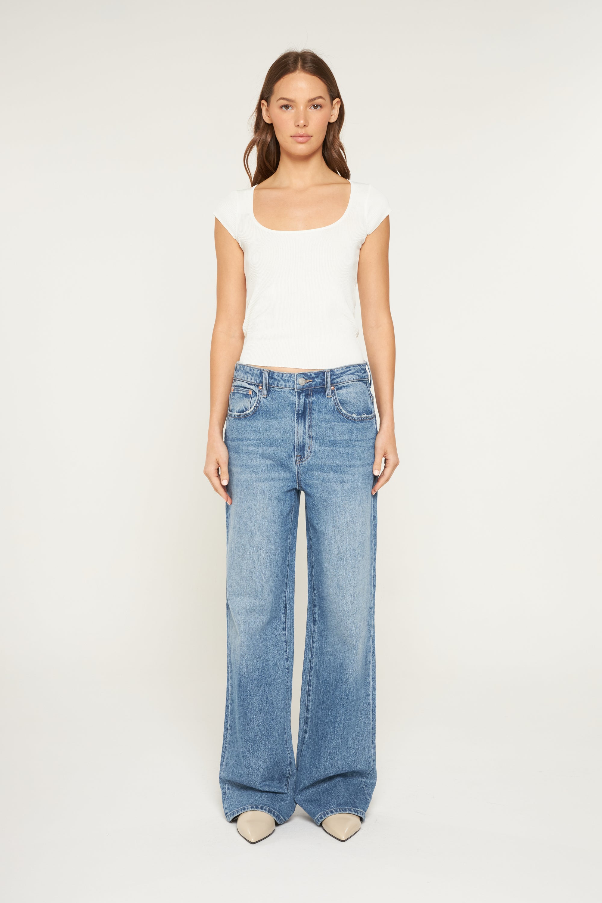 Mica Denim Super High Rise Wide Leg Secondary image