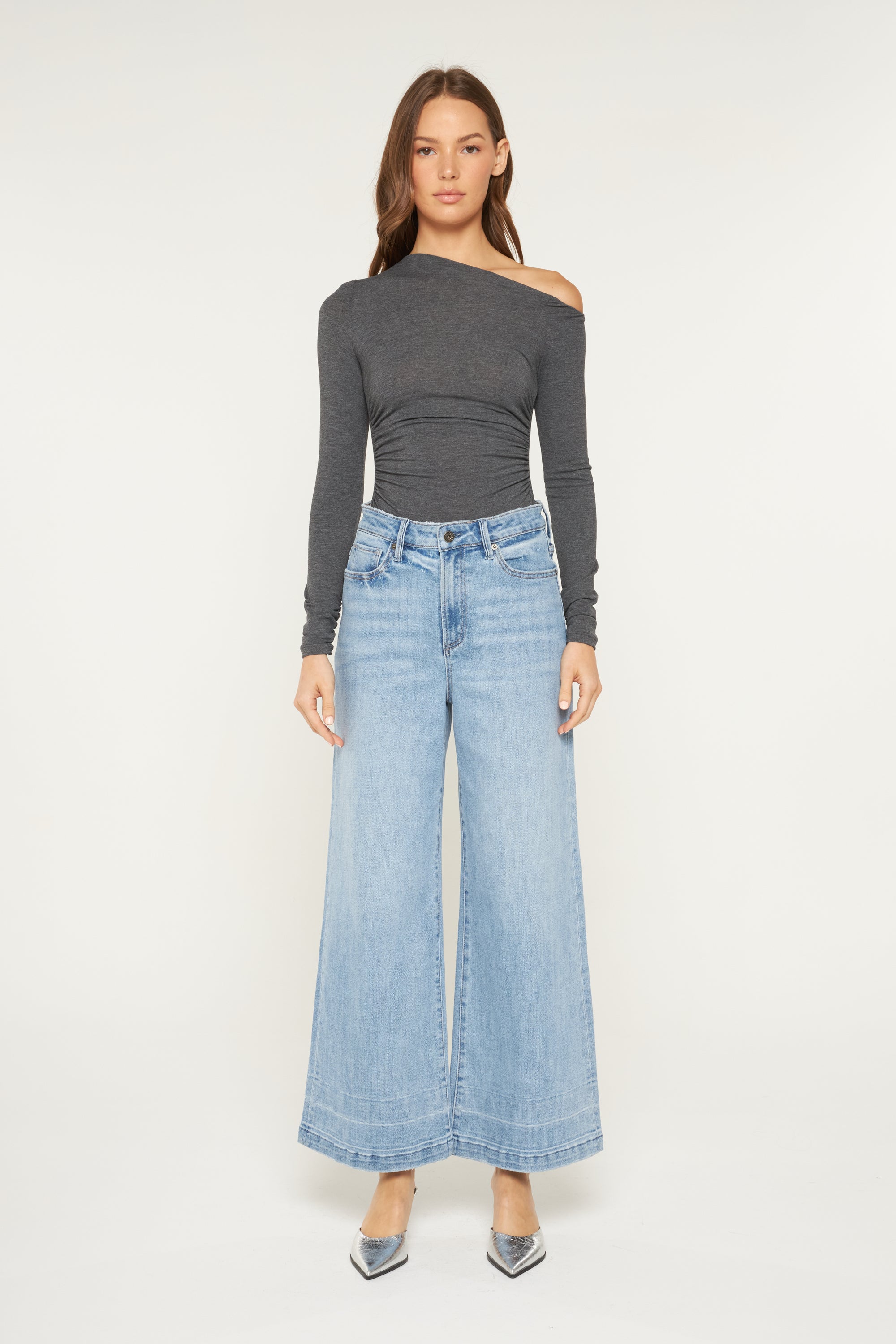 Mica Denim Super High Rise Wide Ankle Secondary image